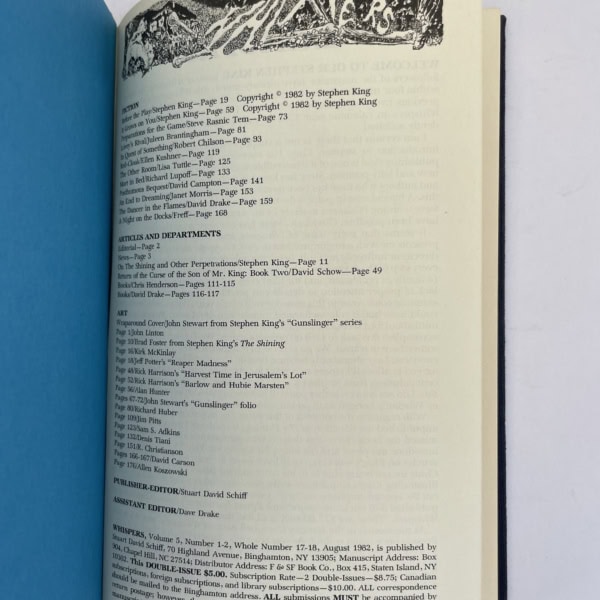 stephen king whispers signed us first 4