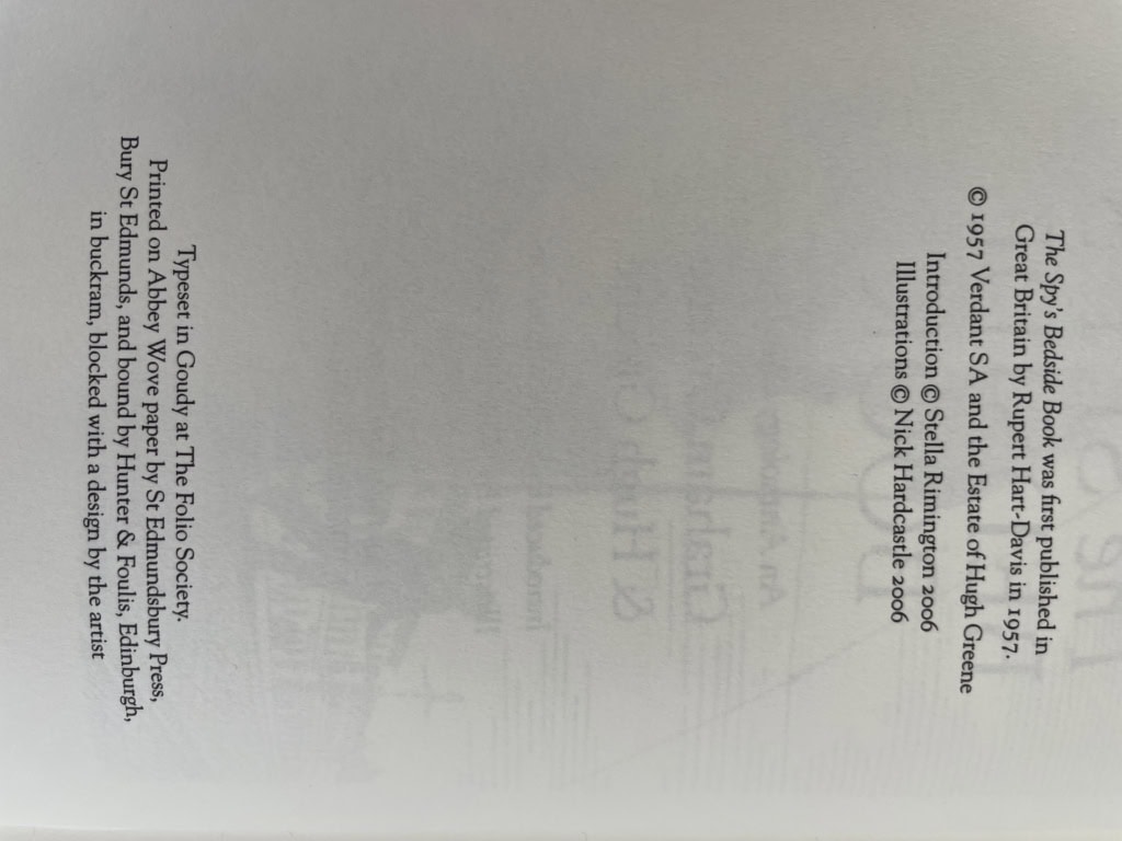 the spys bedside book first folio 2