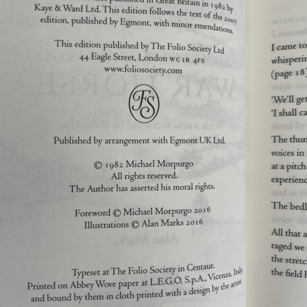 war horse first folio 2