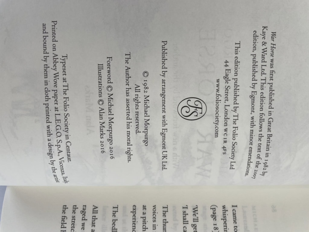 war horse first folio 2