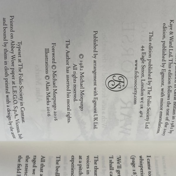 war horse first folio 2