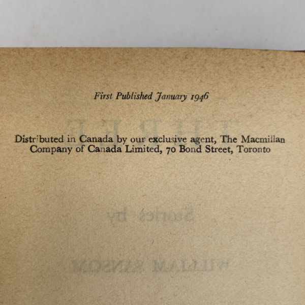 william sansom three first edition2