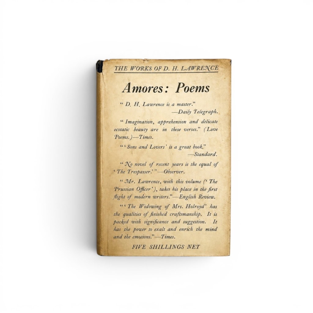 D H Lawrence - Amores Poems - First Edition
