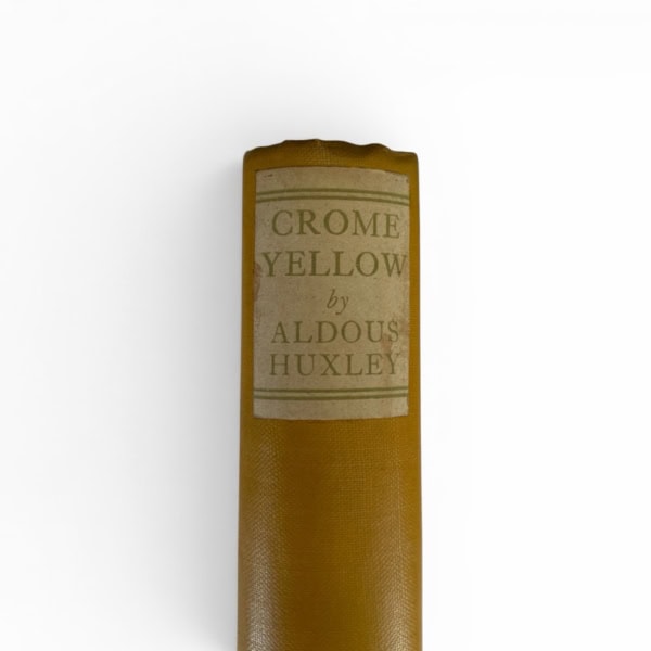 aldous huxley crome yellow first edition1