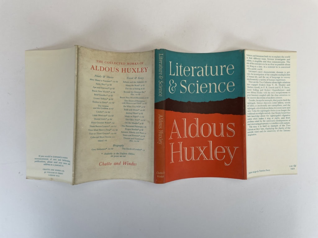 aldous huxley literature and science first edition4