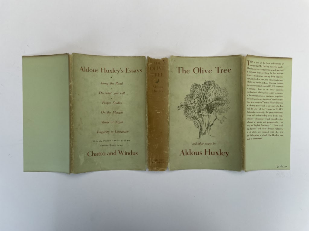 aldous huxley the olive tree first edition4