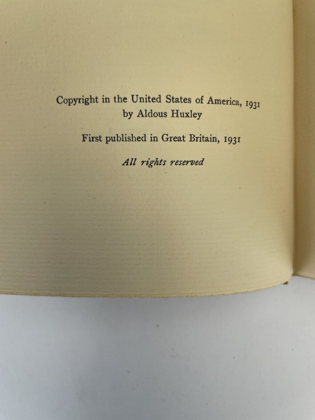 aldous huxley the world of light first edition2
