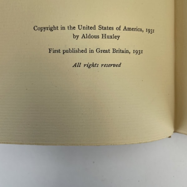 aldous huxley the world of light first edition2
