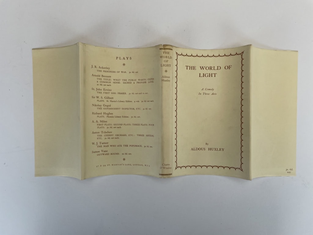 aldous huxley the world of light first edition4