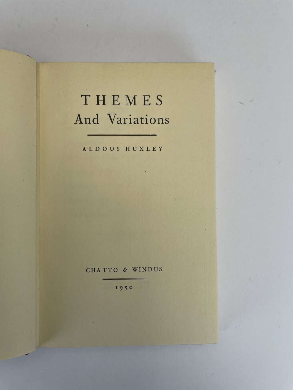 aldous huxley themes first edition2