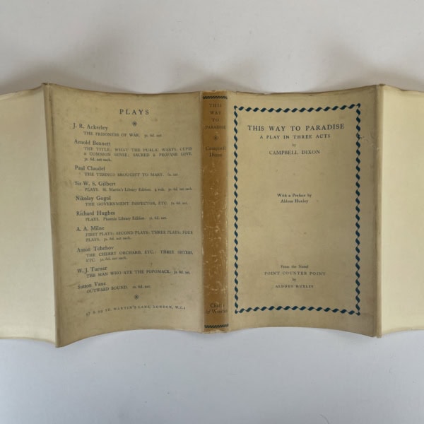 aldous huxley this way to paradice first edition4