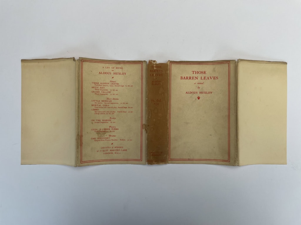 aldous huxley those barren leaves first edition5