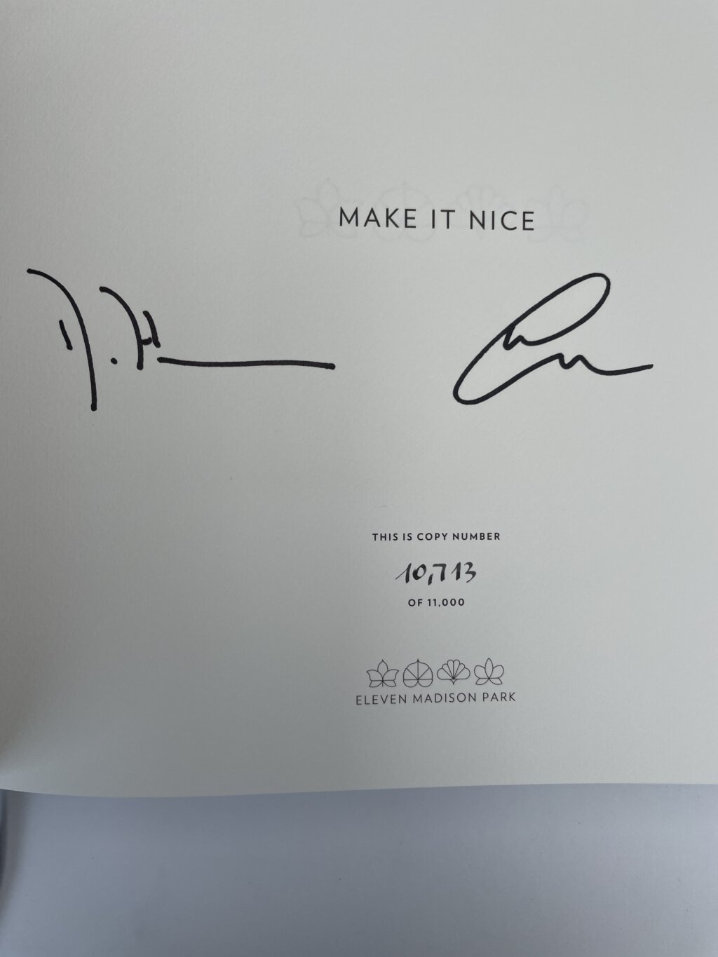daniel humm eleven madison park signed first 3