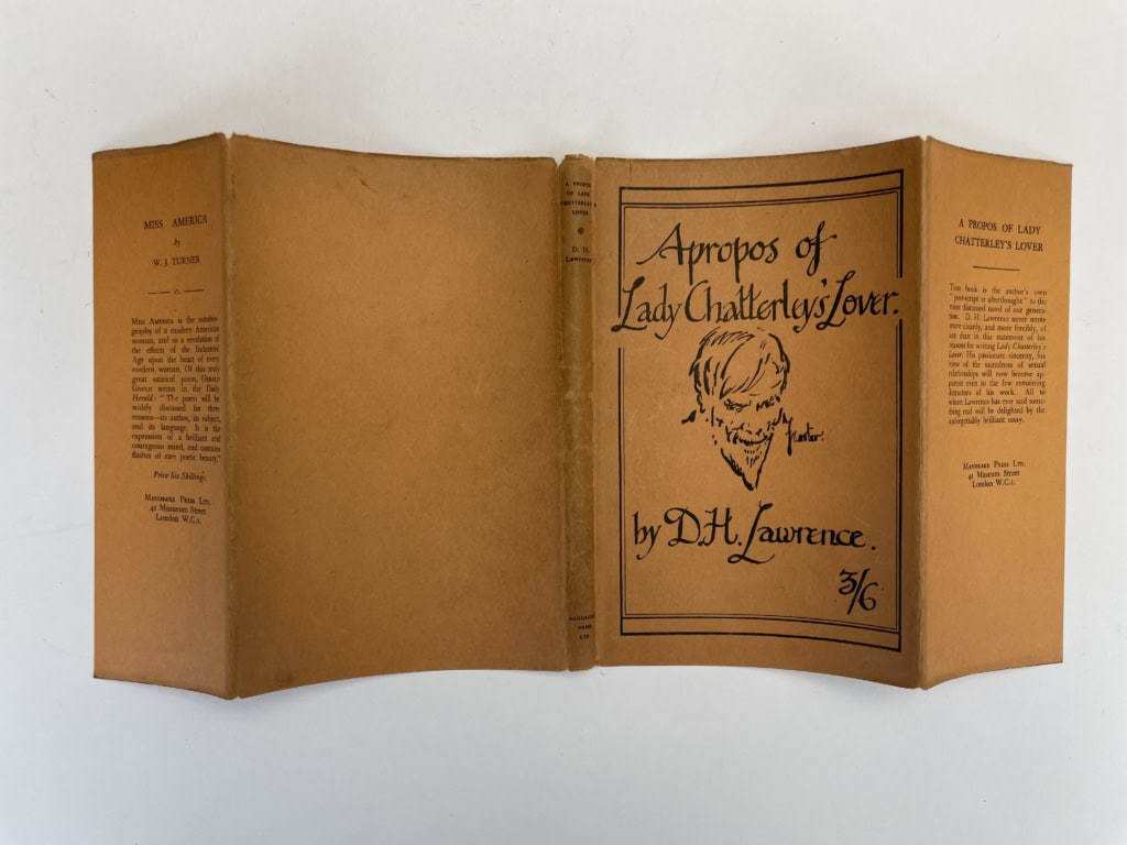 dh lawrence a props of lady chatterleys lover first edition4