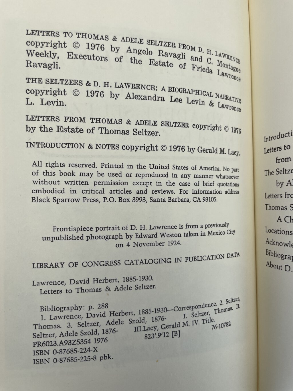 dh lawrence letters to thomas and adele first edition2