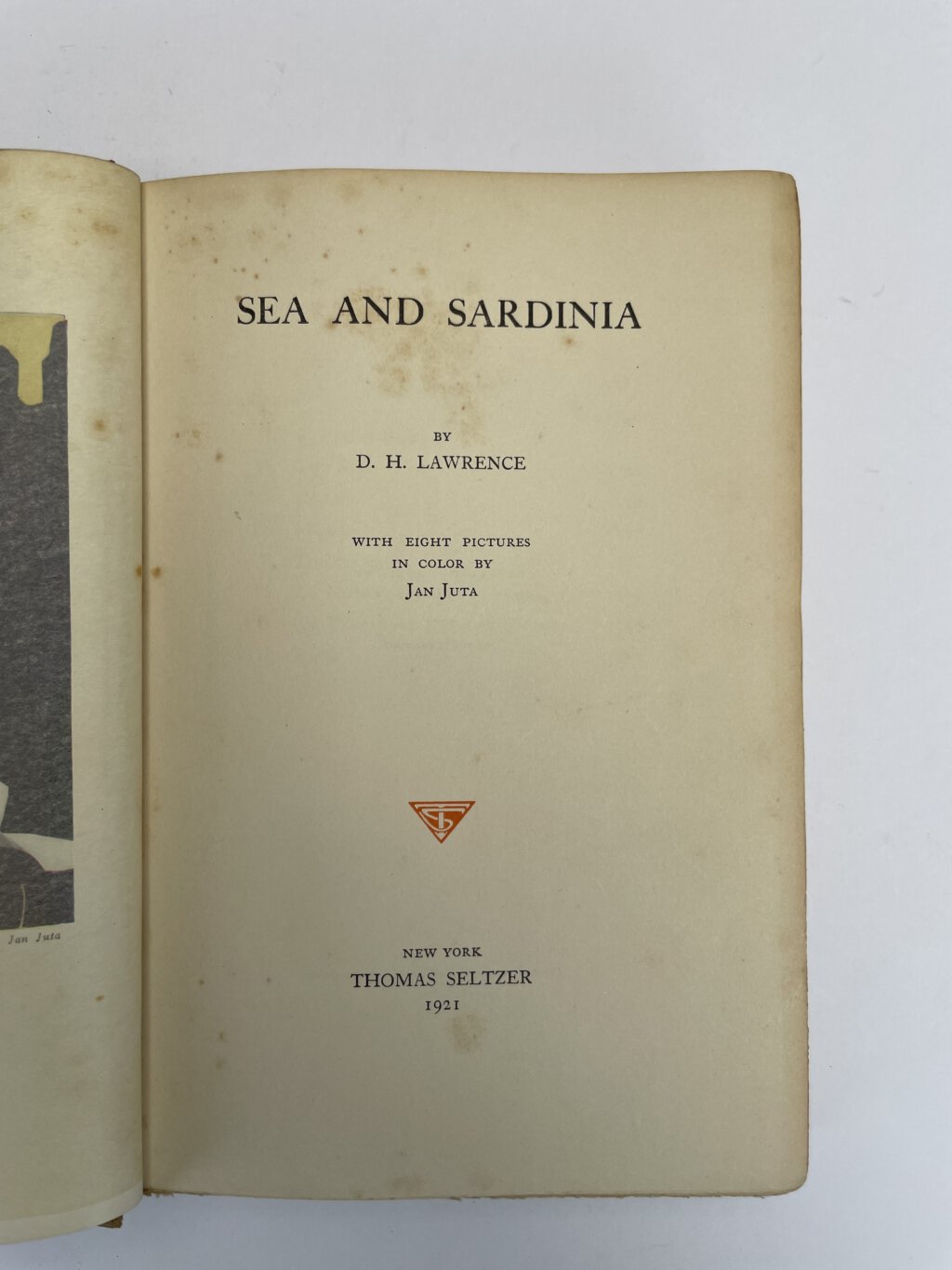 dh lawrence sea and sardinia first ed2