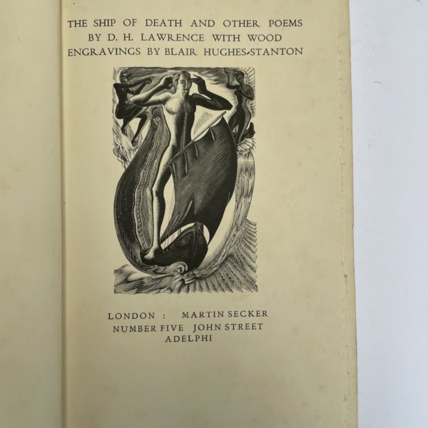 dh lawrence the ship of dearth first edition2
