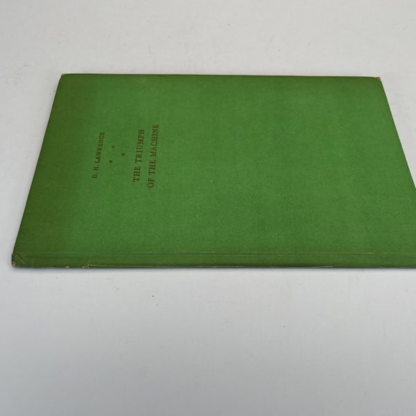 dh lawrence the triumph of the machine first edition4