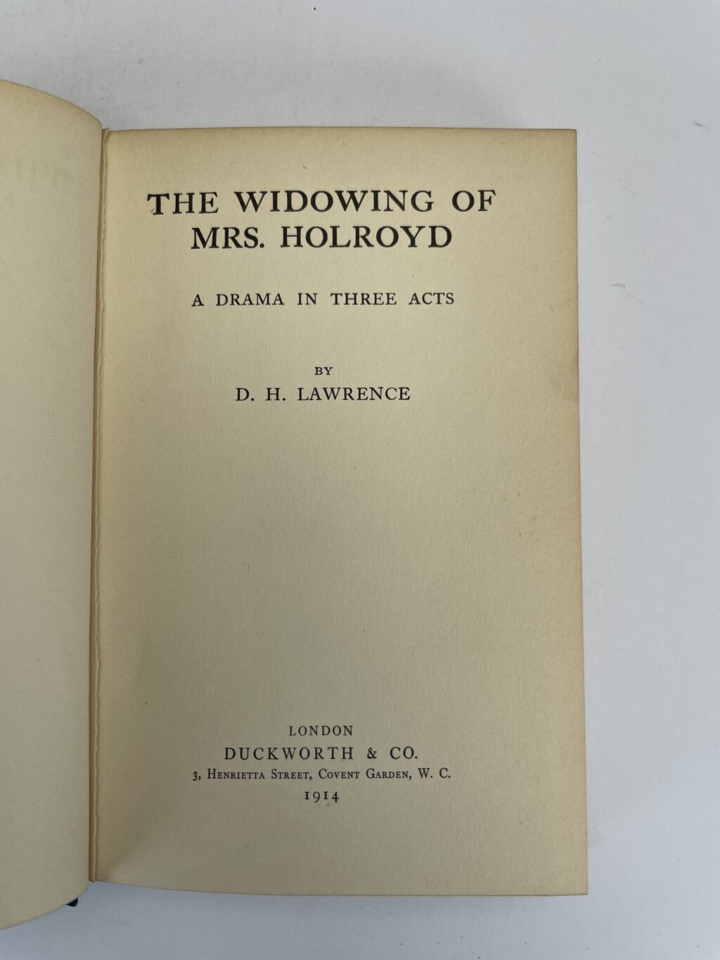 dh lawrence the windowing of mrs holroyd first edition2