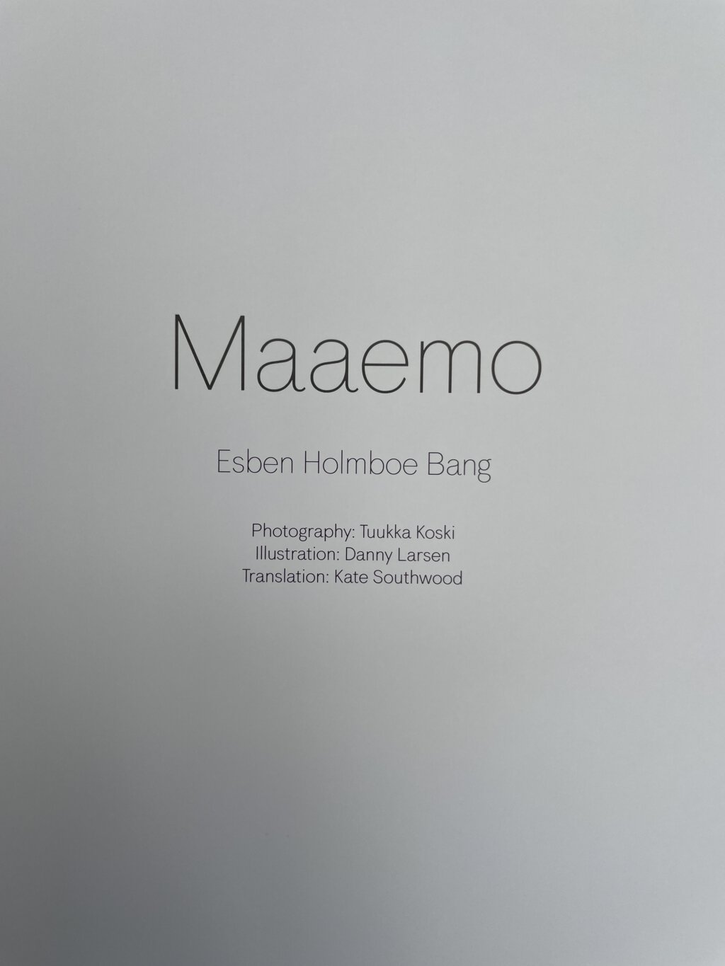 esben holmboe bang maaemo signed first3