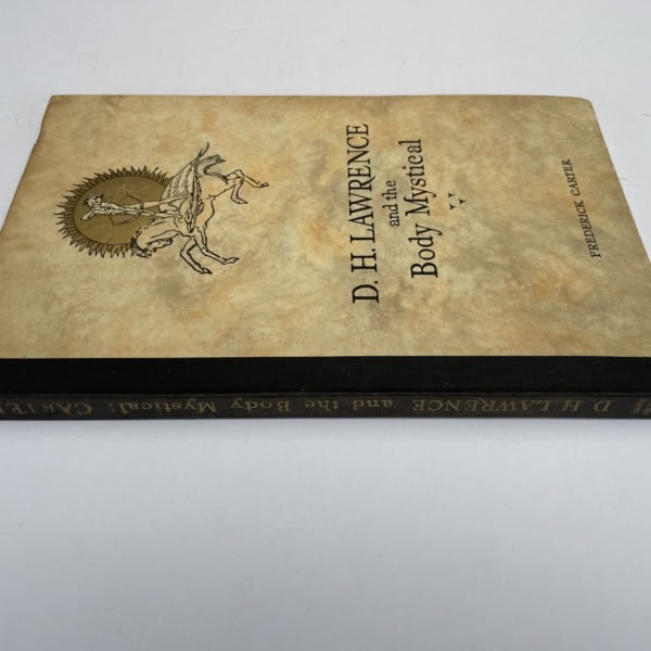 frederick carter dh lawrence and the body mystical first edition4