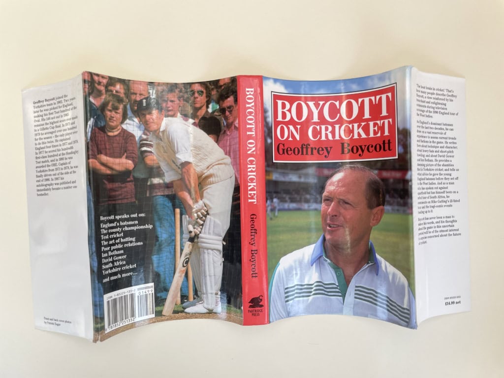 geoff boycott on cricket signed first 5