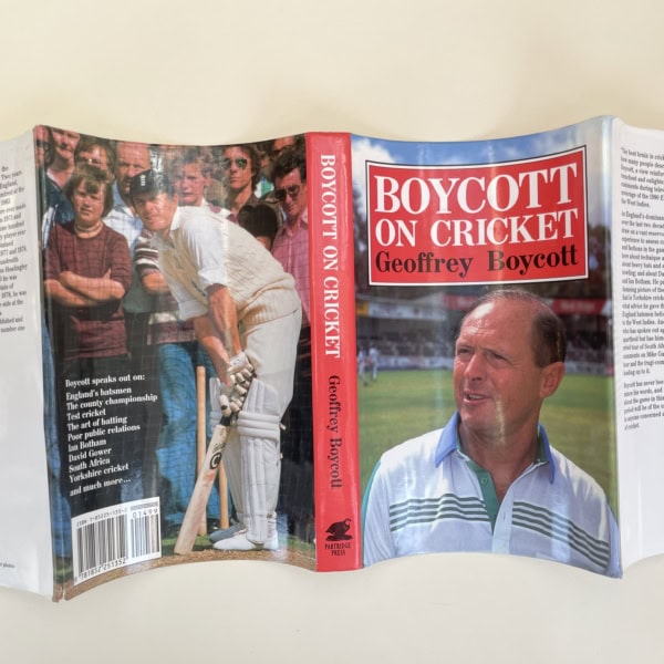 geoff boycott on cricket signed first 5