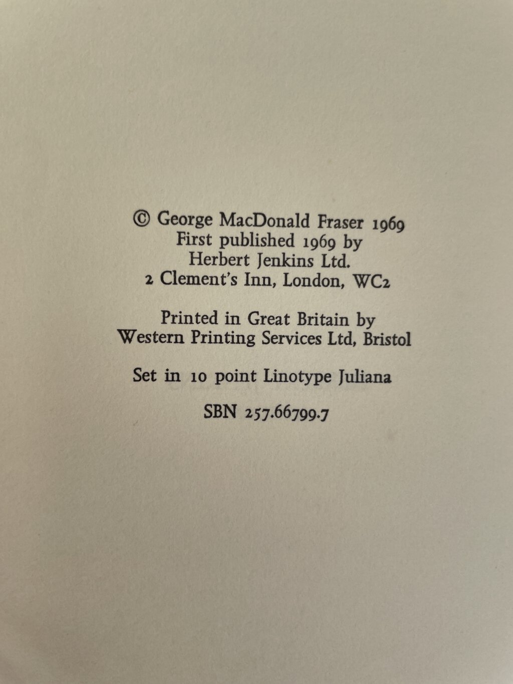 george macdonald fraser flashman first edi2