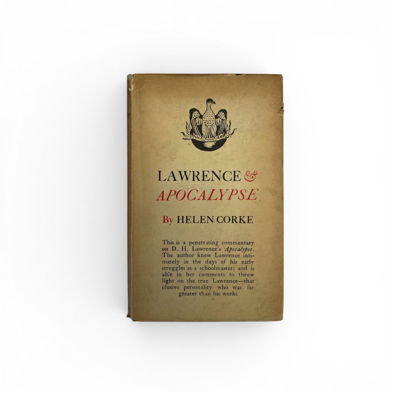 helen corke lawrence and apocalypse first edition1