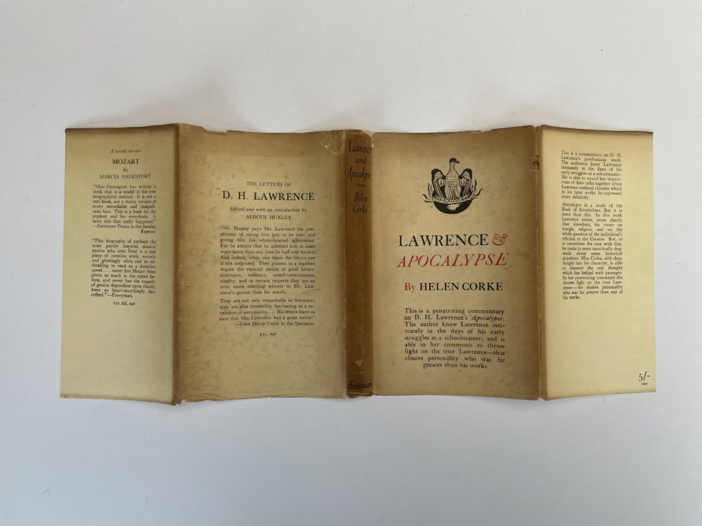 helen corke lawrence and apocalypse first edition5