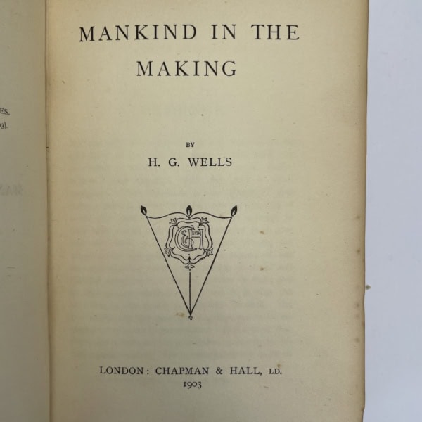 hg wells mankind in the making first edition2