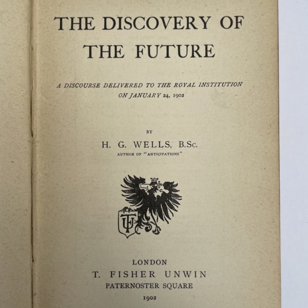 hg wells the discovery of the future first edition2