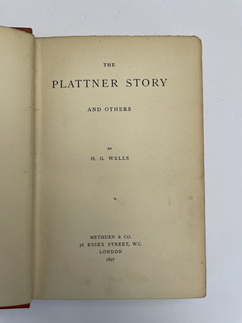 hg wells the plattner story first edition2