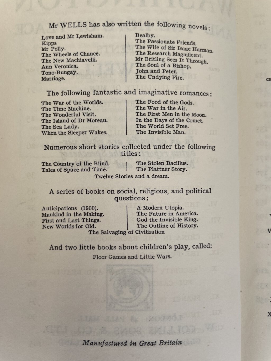 hg wells washington and the hope of peace first edition3