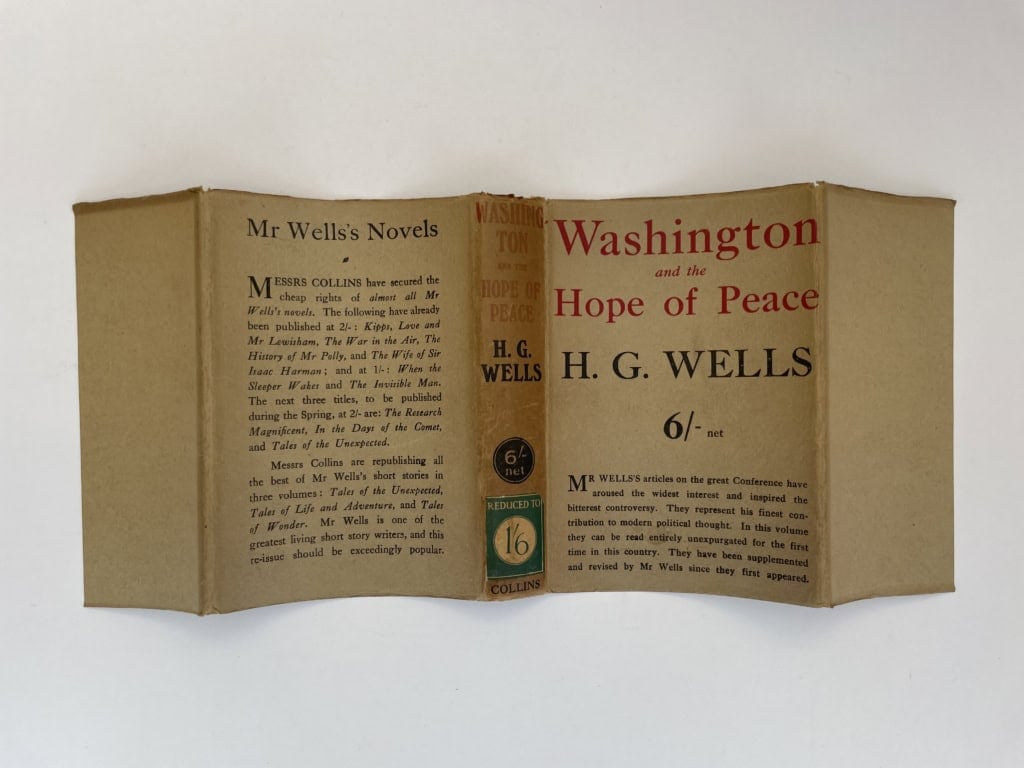 hg wells washington and the hope of peace first edition5