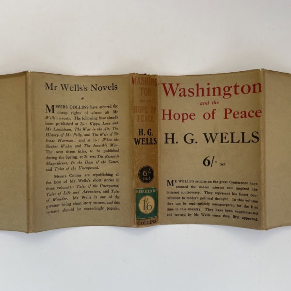 hg wells washington and the hope of peace first edition5