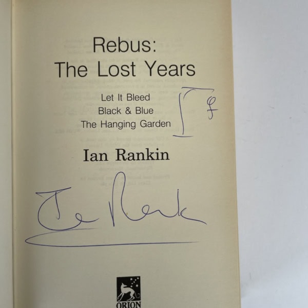 ian rankin rebus first edition signed 2