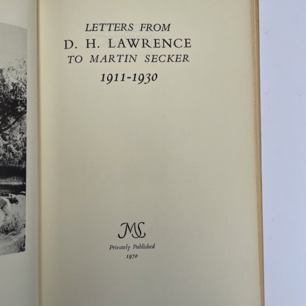 letters from dh lawrence first edition2