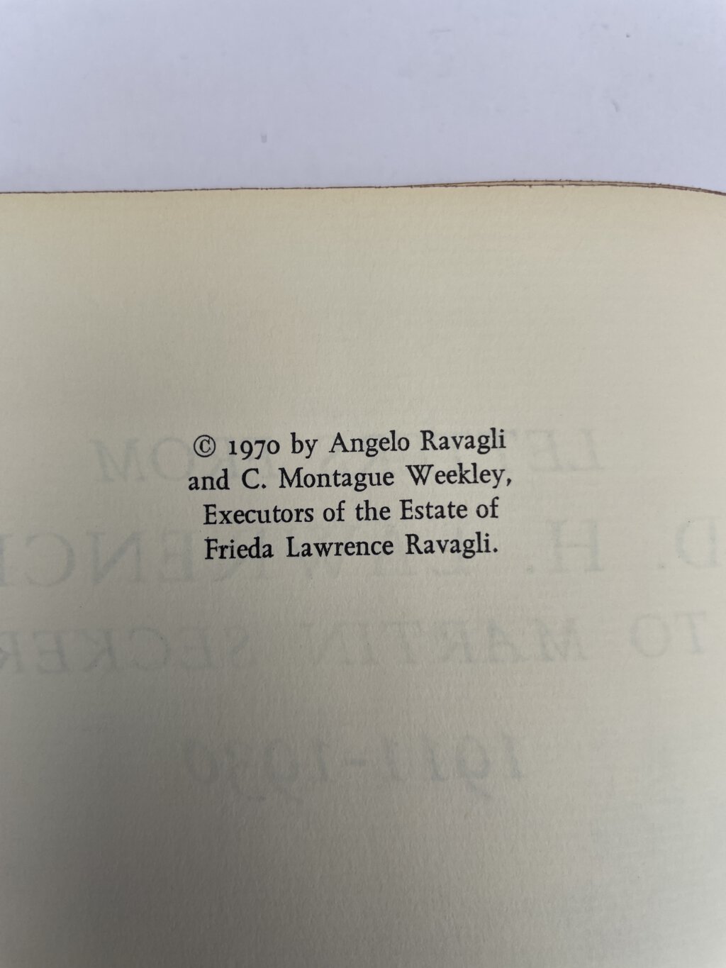 letters from dh lawrence first edition3