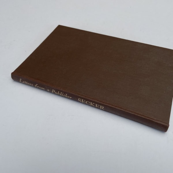 martin secker letters from a publisher to dh lawrence first 3
