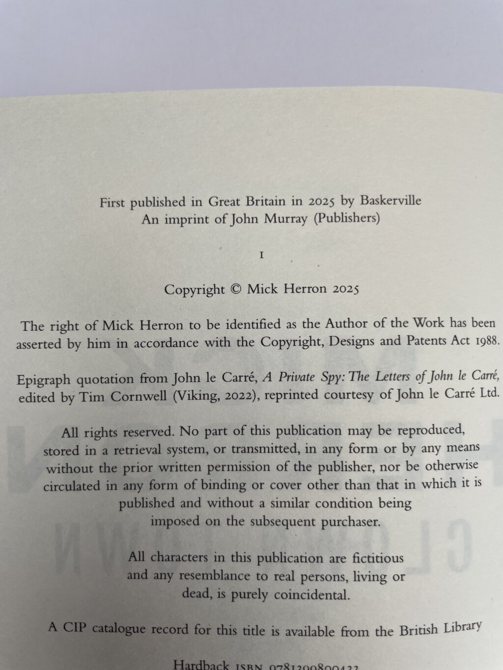 mick herron clown town first ed2