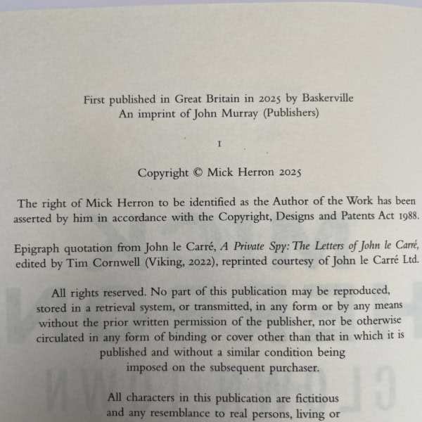 mick herron clown town first ed2