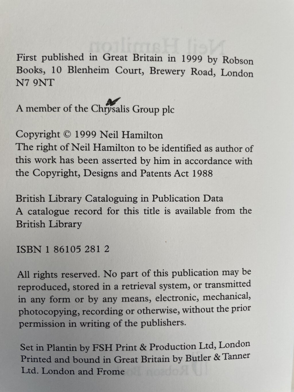neil hamilton great political eccentrics signed first ed3