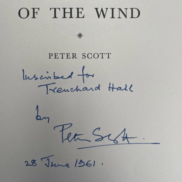 peter scott the eye of the wind signed first edition2