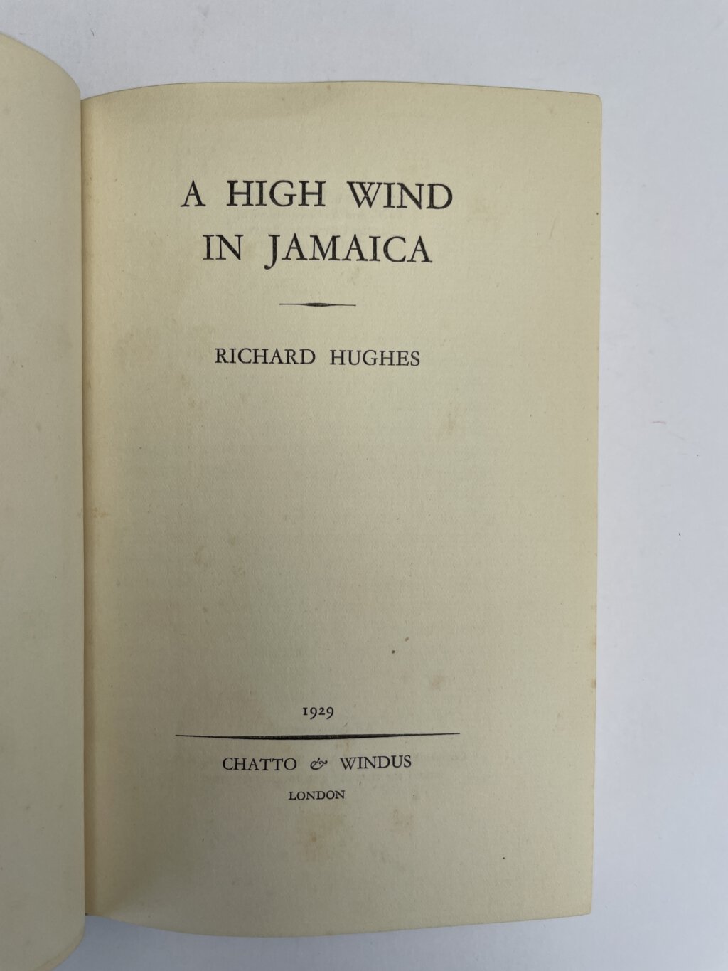 richard hughes a high wind in jamaica first ed2