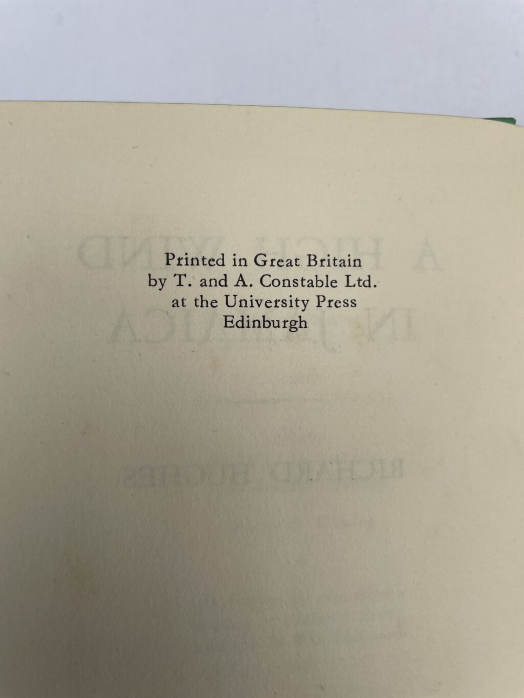 richard hughes a high wind in jamaica first ed3