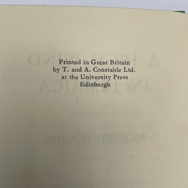 richard hughes a high wind in jamaica first ed3