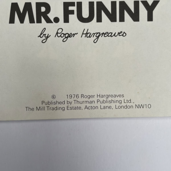 roger hargreaves mr funny first 2
