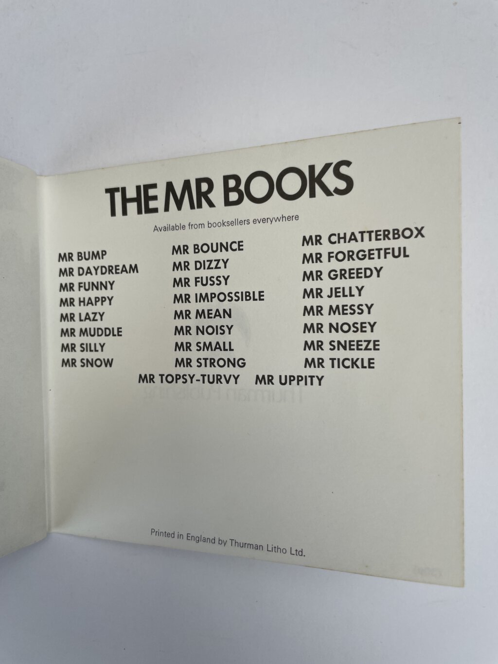 roger hargreaves mr funny first 3