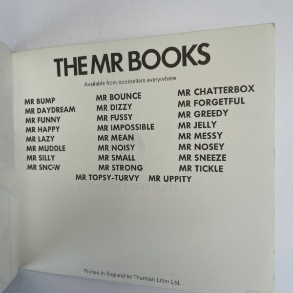 roger hargreaves mr fussy first 3